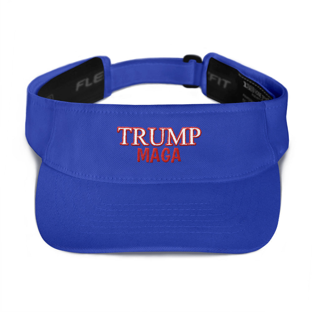 Trump maga red outline visor - LiberTee Shirts