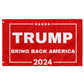 Trump 2024 Flag Bring Back America Red 3x5ft Flag for Donald Trump '24 Save America Supporters - 2 Pieces