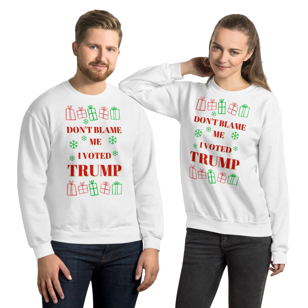 Don't Blame Me I Voted Trump Ugly Christmas Sweater