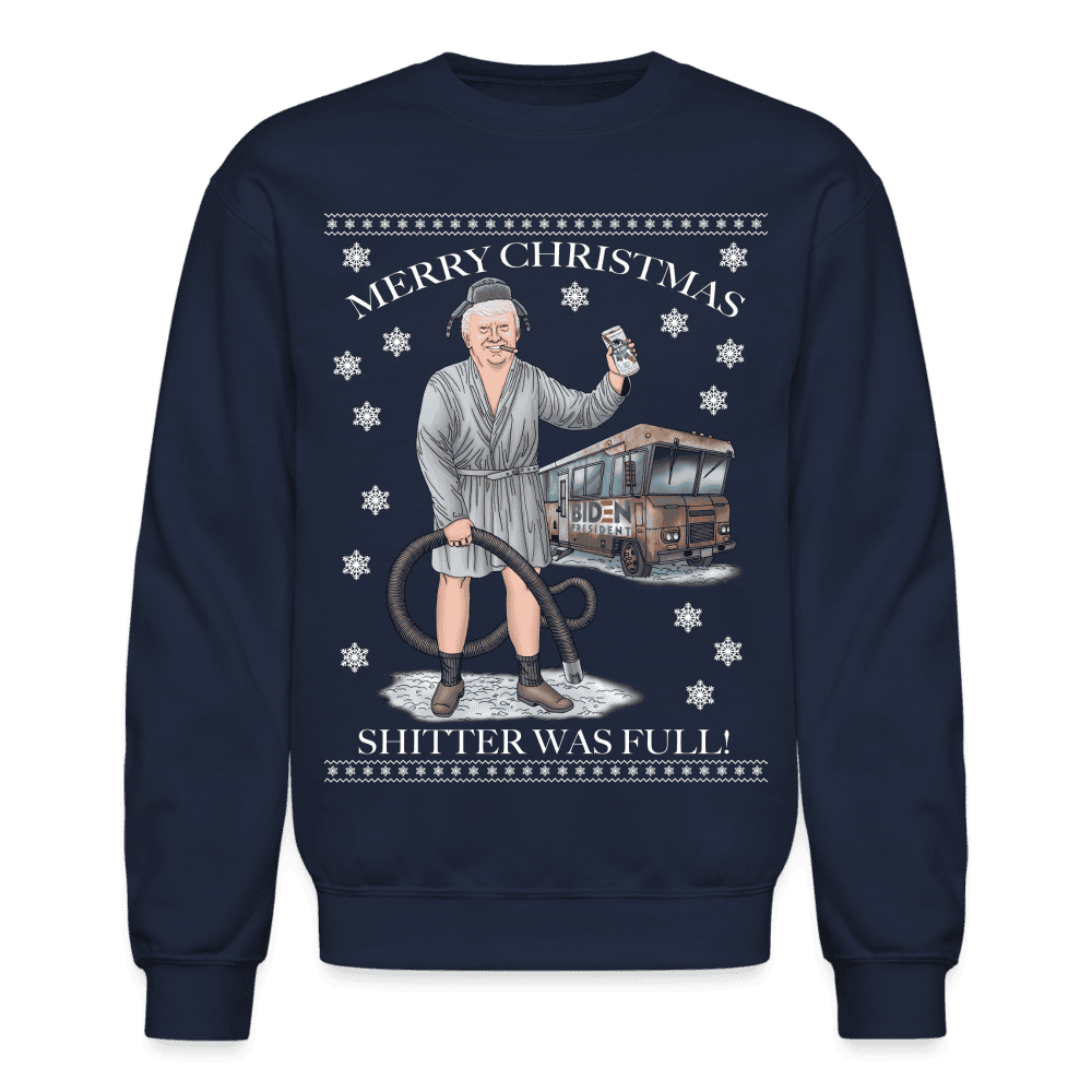 Shitter Full's Biden Camper Sweatshirt SPOD - navy