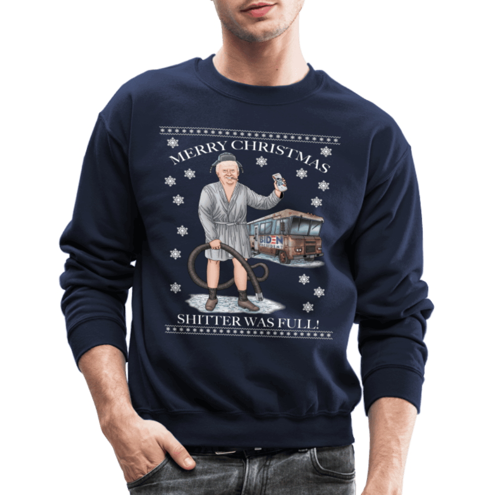 Shitter Full's Biden Camper Sweatshirt SPOD - navy