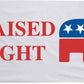 Raised Right Conservative 3'x5' Republican Flag | Large Indoor/Outdoor Flag for Proud Republicans - LiberTee Shirts