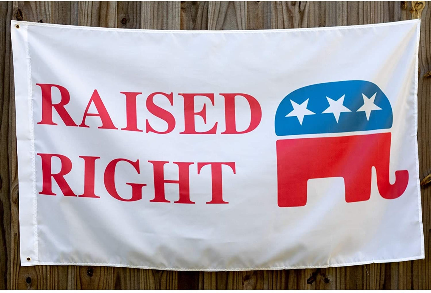 Raised Right Conservative 3'x5' Republican Flag | Large Indoor/Outdoor Flag for Proud Republicans - LiberTee Shirts