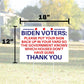 Anti Biden Pro 2nd Amendment 18"x12" Double-Sided Yard Sign - LiberTee Shirts