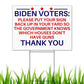 Anti Biden Pro 2nd Amendment 18"x12" Double-Sided Yard Sign - 2 PIECES - LiberTee Shirts