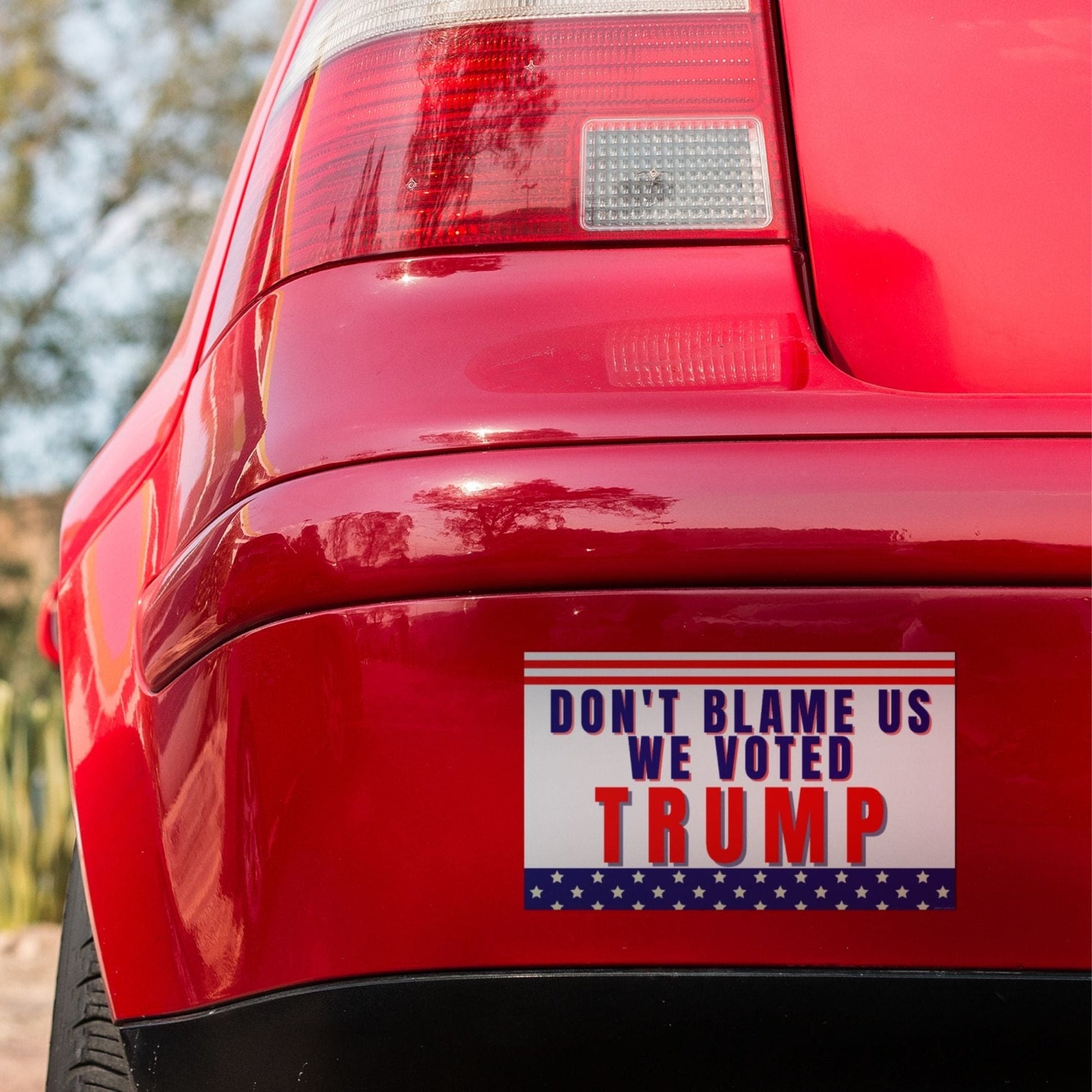 Don't Blame Us We Voted Trump Window Sticker Decals - LiberTee Shirts