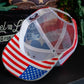 Trump DeSantis 2024 American Flag Back Mesh Trucker Hat