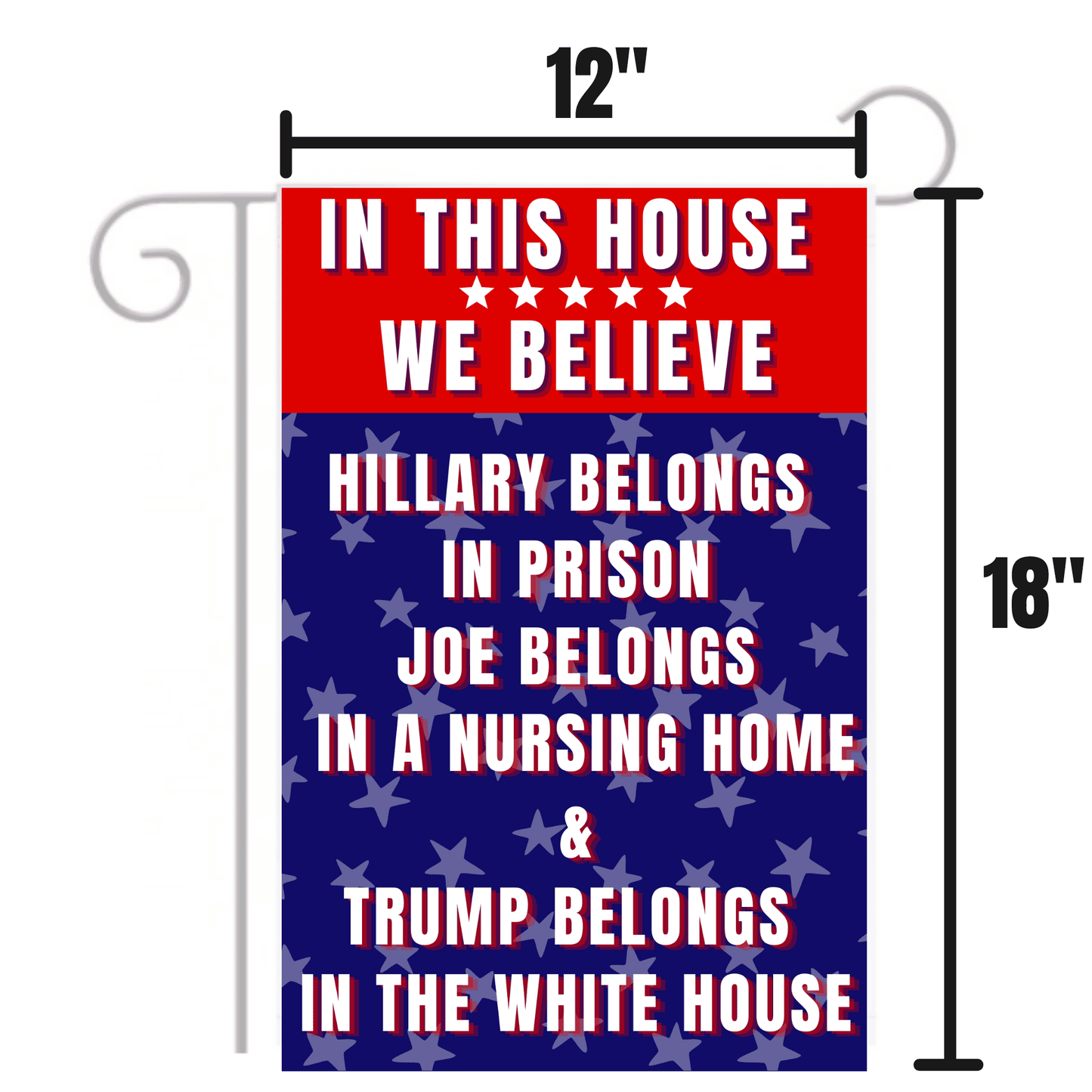 Biden for Nursing Home Funny Garden Flag - LiberTee Shirts