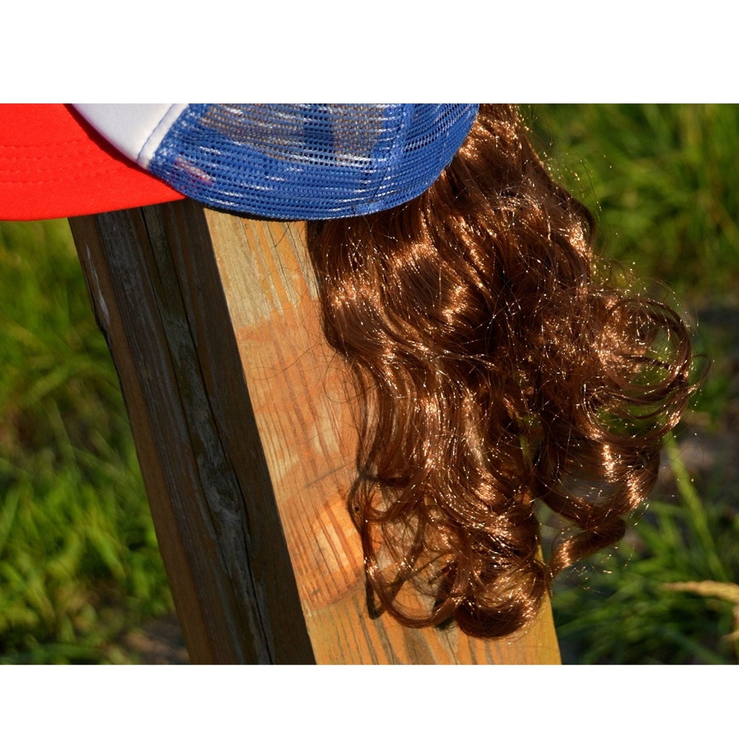 Let’s Go Brandon USA Hat with Mullet Wig - LiberTee Shirts