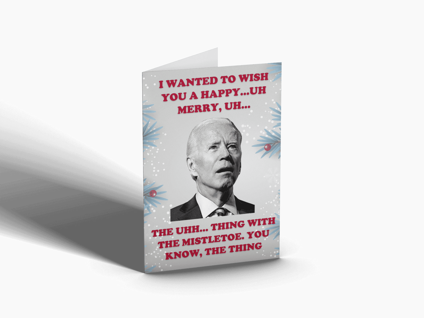Let's Go Brandon Anti-Biden Christmas Card - LiberTee Shirts