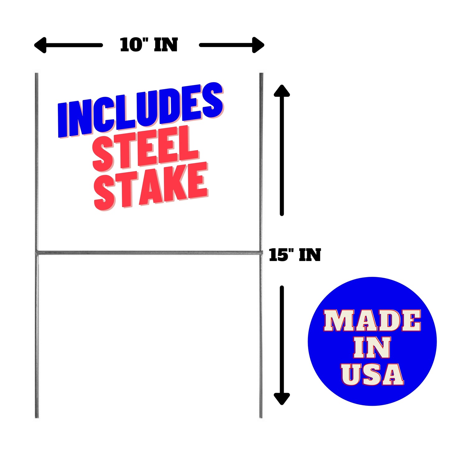 Save America Yard Sign | Trump '24 Save America Slogan 18" x 12" Lawn Sign with Metal Stake - LiberTee Shirts