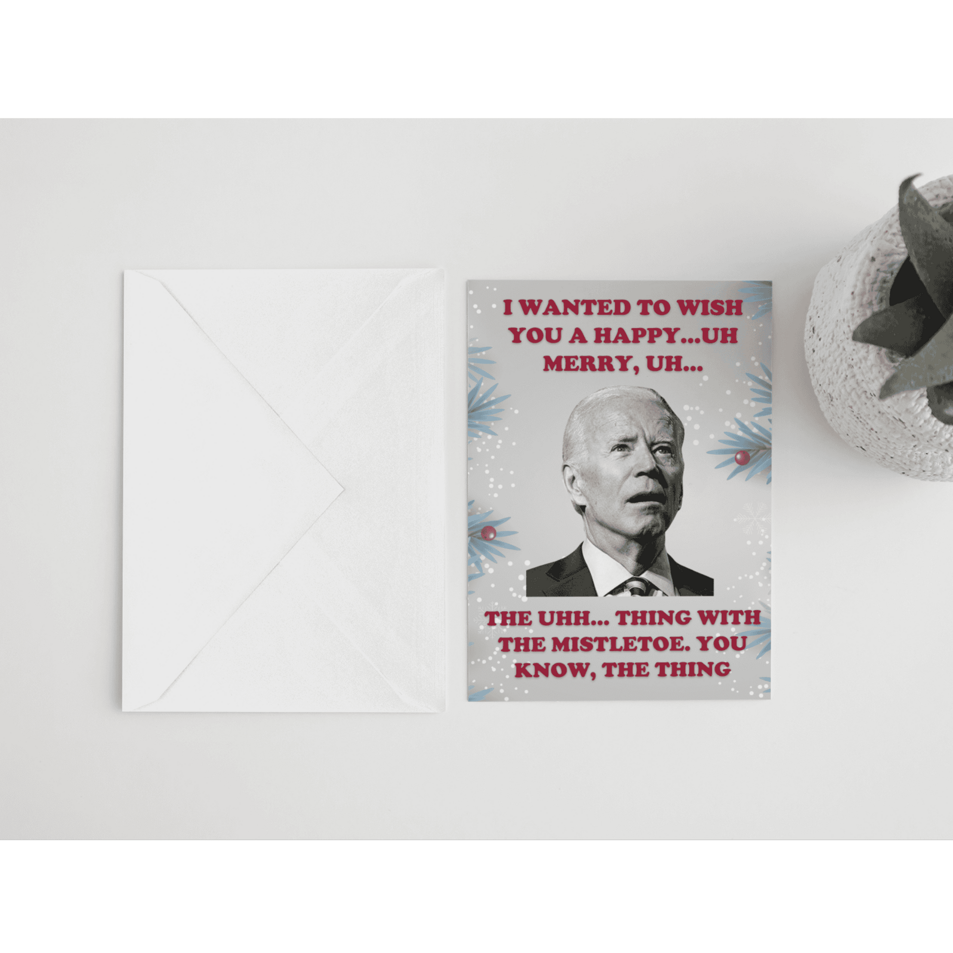 Let's Go Brandon Anti-Biden Christmas Card - LiberTee Shirts