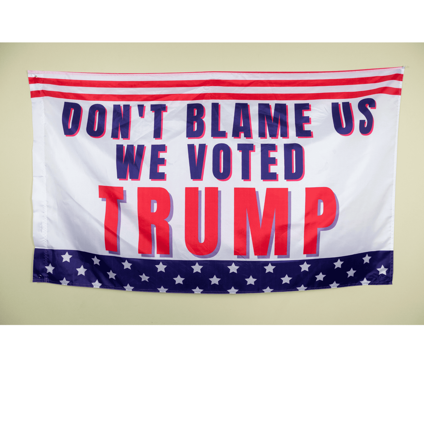 Don't Blame Us We Voted Trump 3x5 Flag