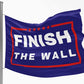 Finish the Wall 3x5 ft Flag with Grommets for Anti-Biden and Trump Supporters | Border Crisis F Biden Banner - LiberTee Shirts
