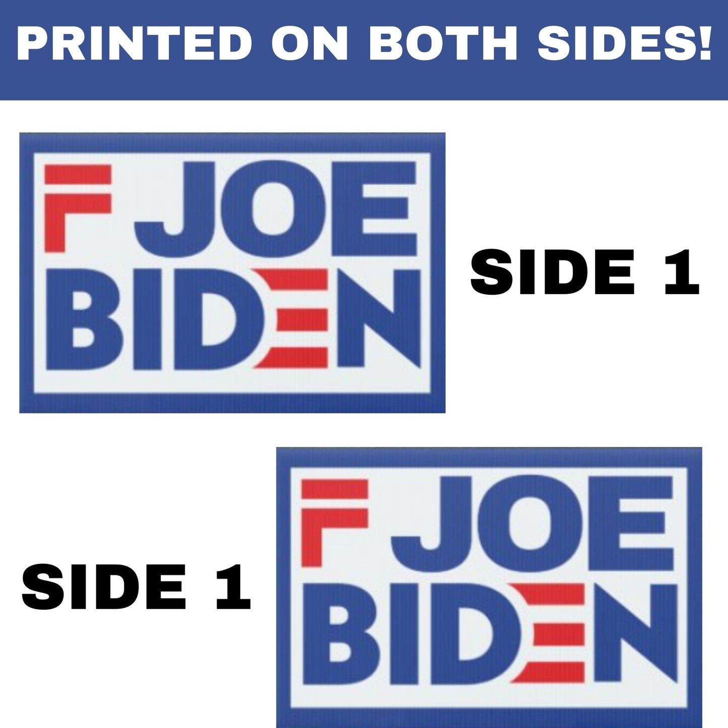 F Joe Biden Yard Sign - 2 Pieces