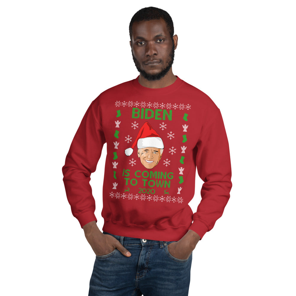 Joe Biden Christmas Sweater, Biden 2020 Ugly Xmas Sweater for Men and Women - LiberTee Shirts