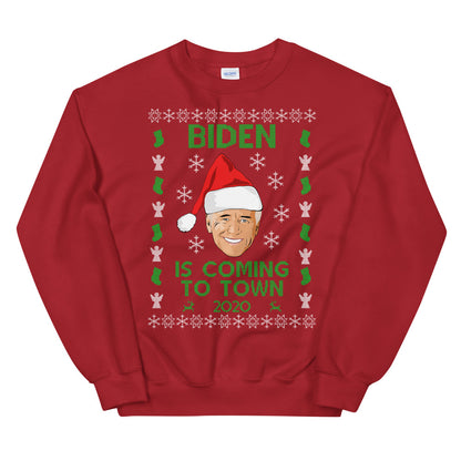 Joe Biden Christmas Sweater, Biden 2020 Ugly Xmas Sweater for Men and Women - LiberTee Shirts