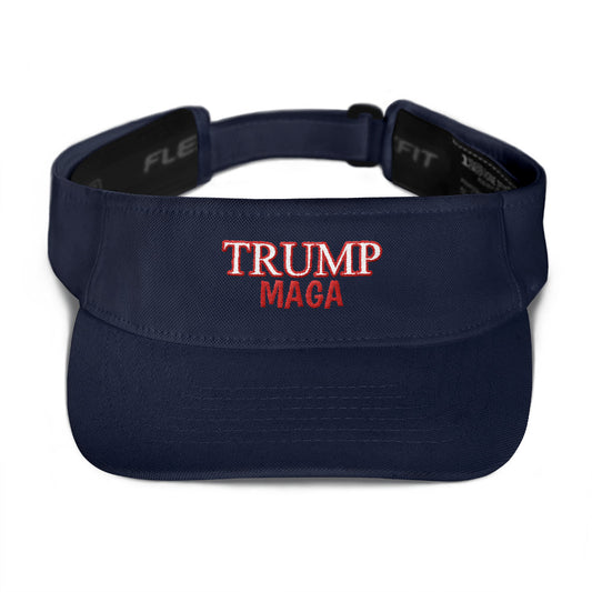 Trump maga red outline visor - LiberTee Shirts