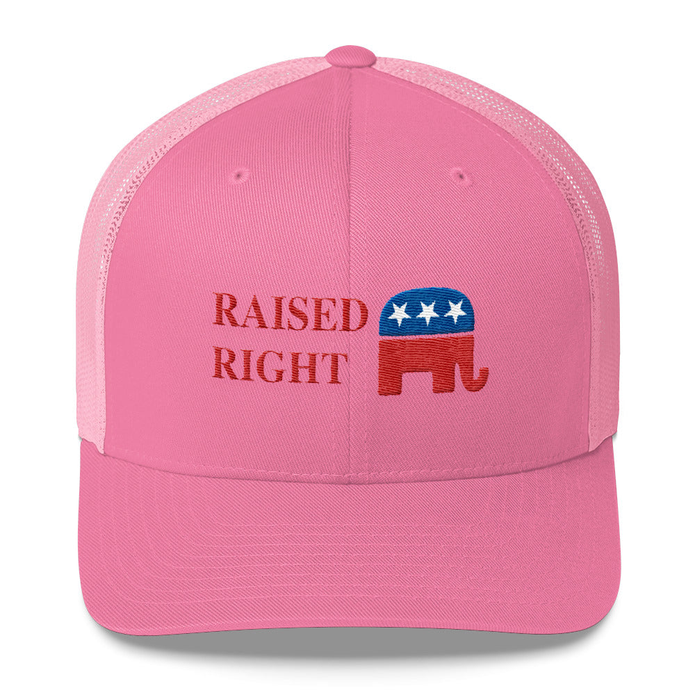 Republican Hat, Raised Right Hat, Donald Trump Make America Great Again Hat, Trump Republican Hat - LiberTee Shirts