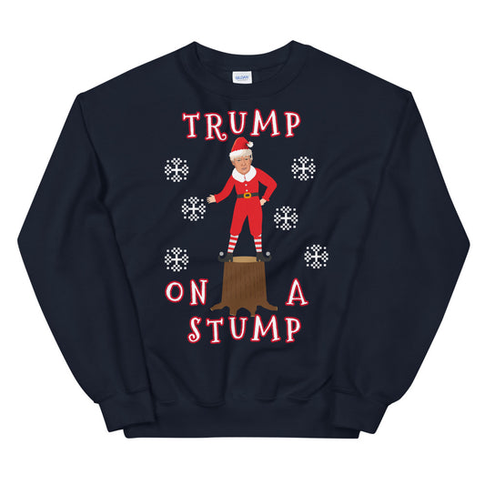Trump On A Stump Christmas Sweater