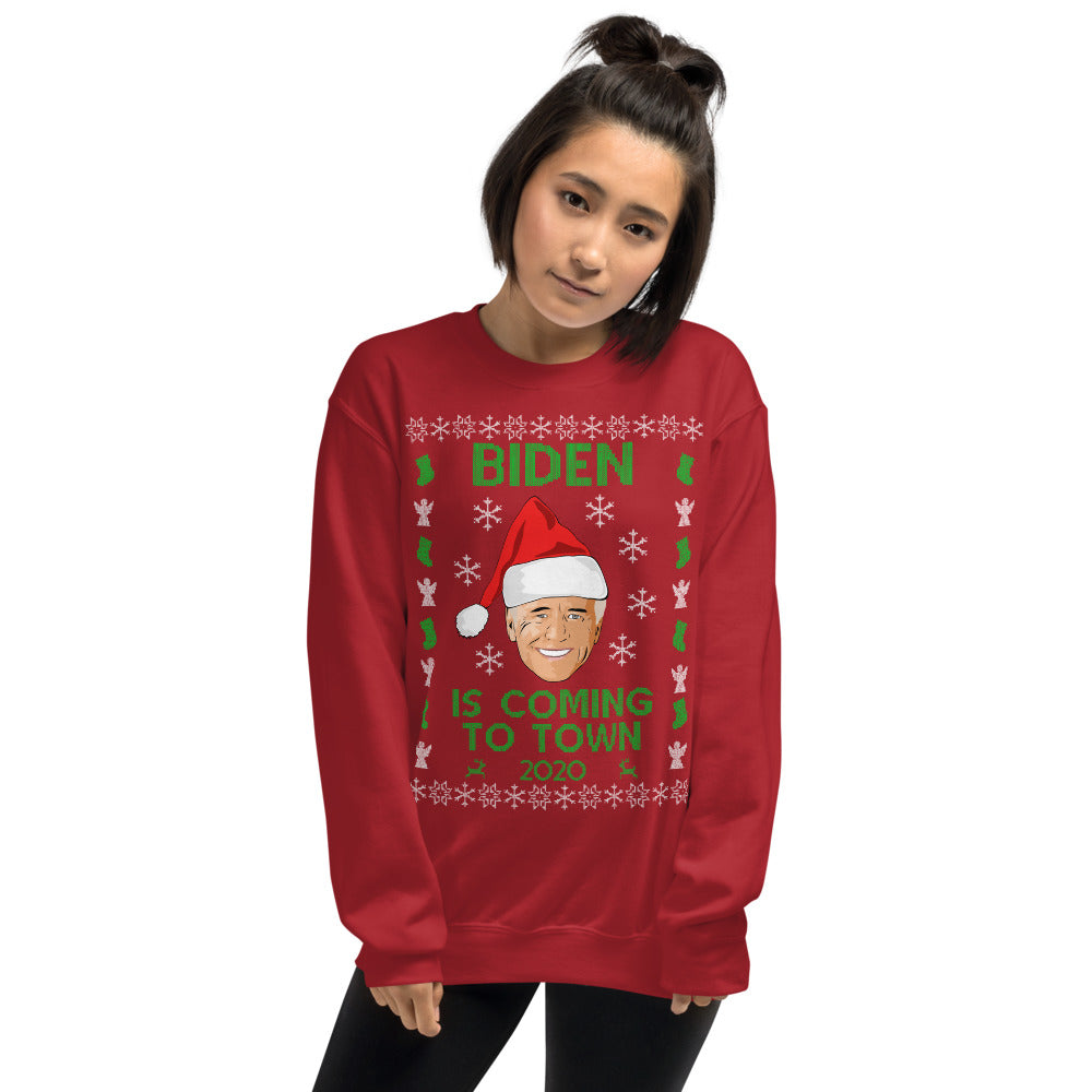 Joe Biden Christmas Sweater, Biden 2020 Ugly Xmas Sweater for Men and Women - LiberTee Shirts
