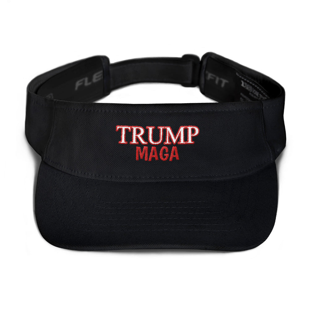 Trump maga red outline visor - LiberTee Shirts