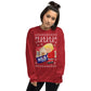 Funny Donald Trump Ugly Christmas Sweater Trump pissing on Biden - LiberTee Shirts