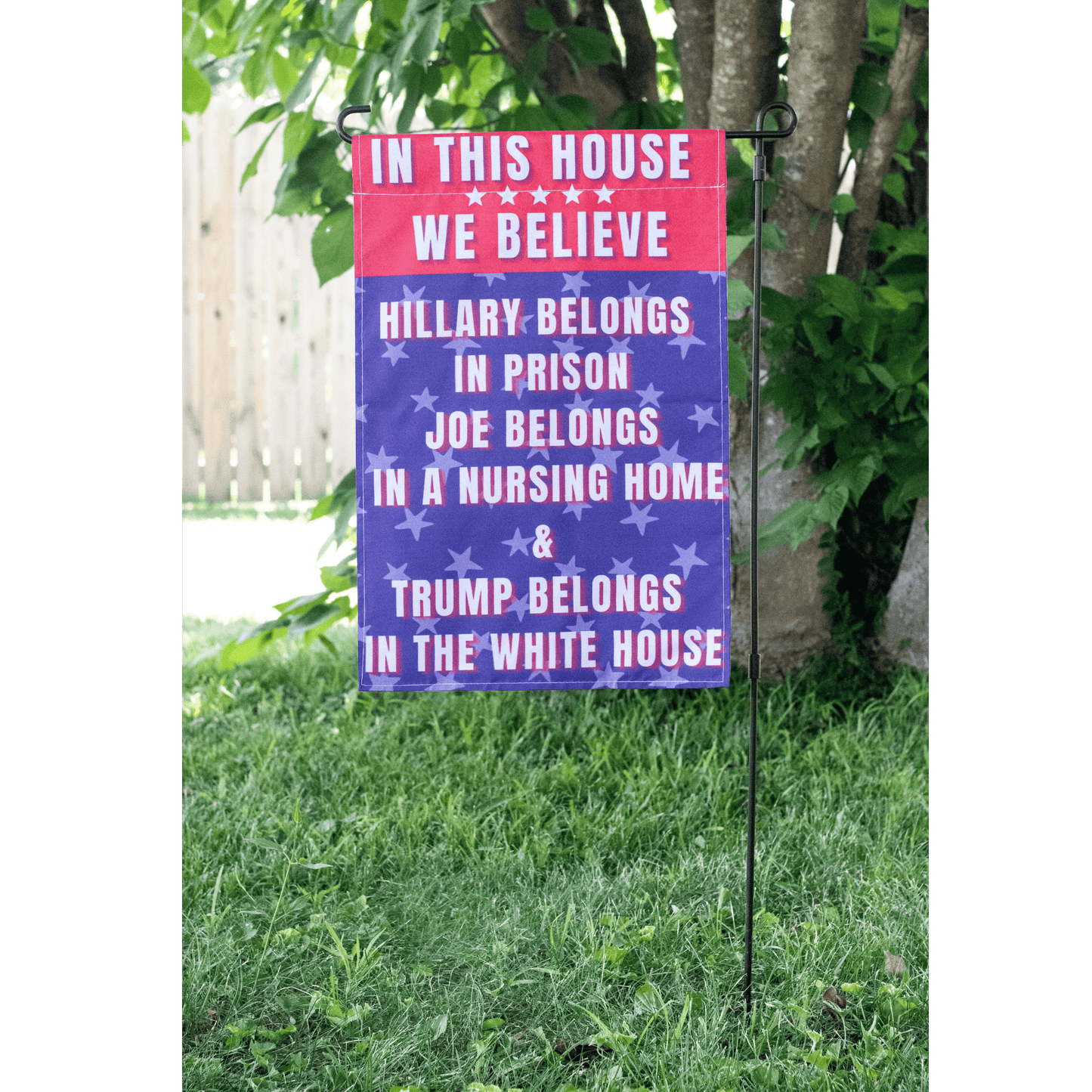 Biden for Nursing Home Funny Garden Flag - LiberTee Shirts