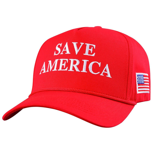 Donald Trump Red Save America Hat for Republicans and President Supporters - 2 Caps - LiberTee Shirts