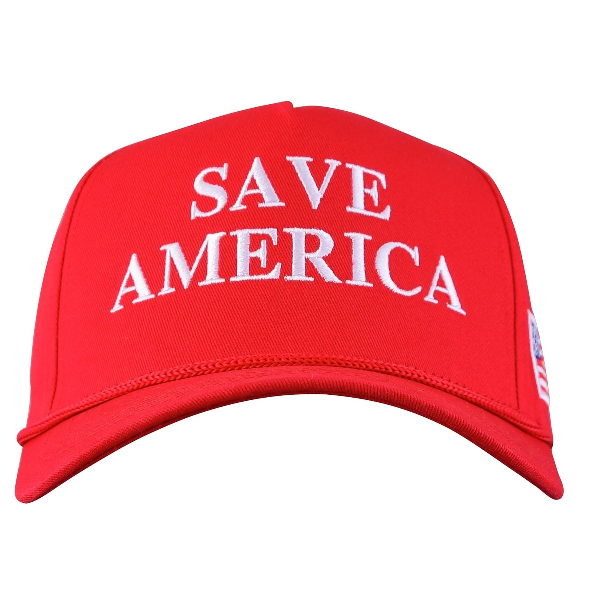 Donald Trump Red Save America Hat | Trump 2024 MAGA Style USA Trucker Hat for Republicans and President Supporters | Great for Trump Rally - LiberTee Shirts