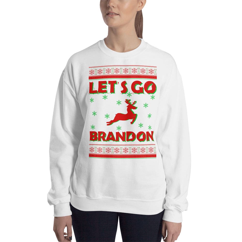 Let's Go Brandon Ugly Christmas Sweater - LiberTee Shirts