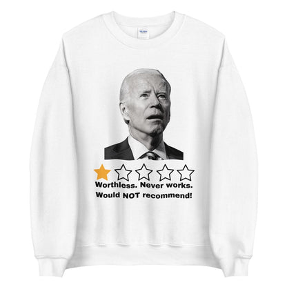 Biden 1-Star Review Ugly Christmas Sweater - LiberTee Shirts