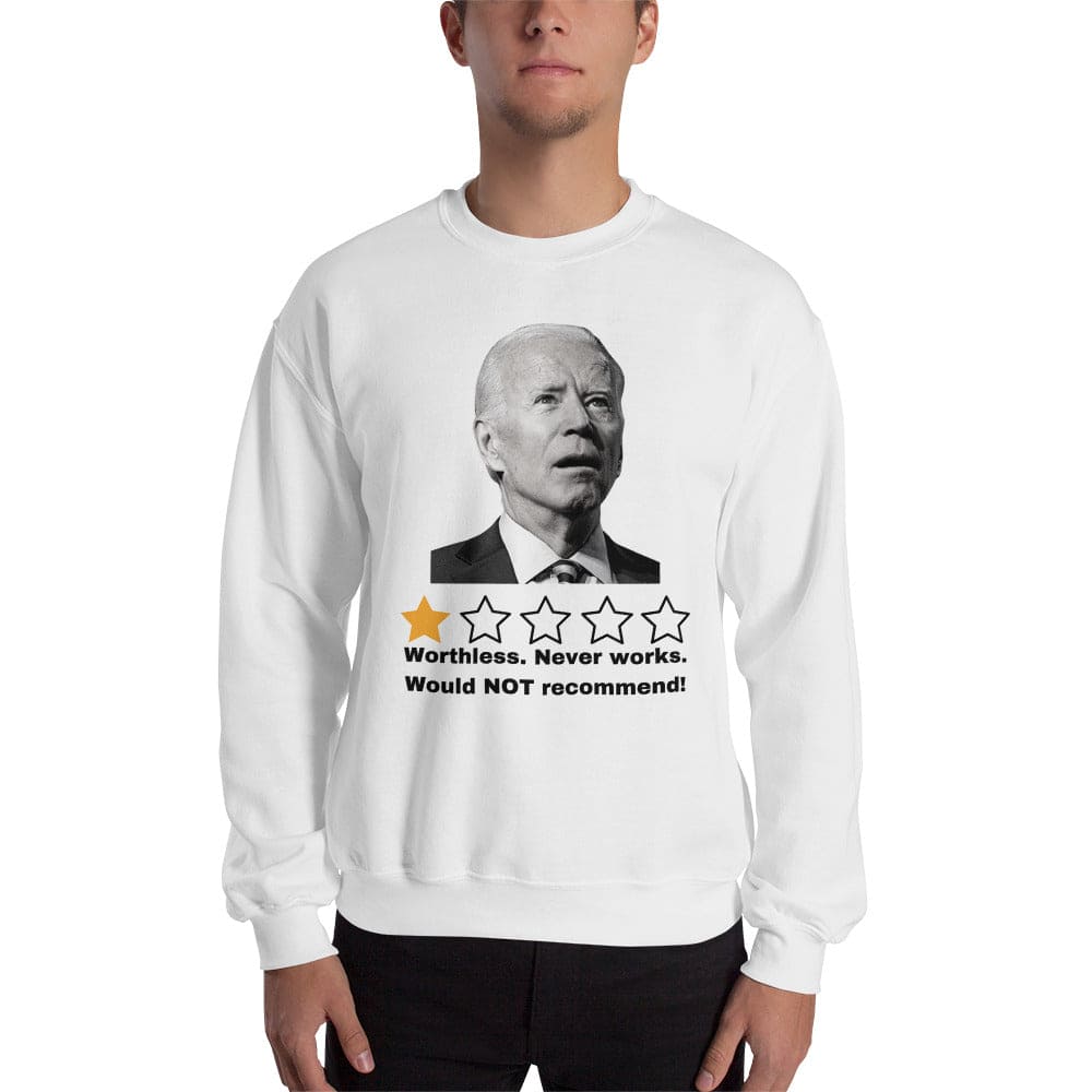 Biden 1-Star Review Ugly Christmas Sweater - LiberTee Shirts