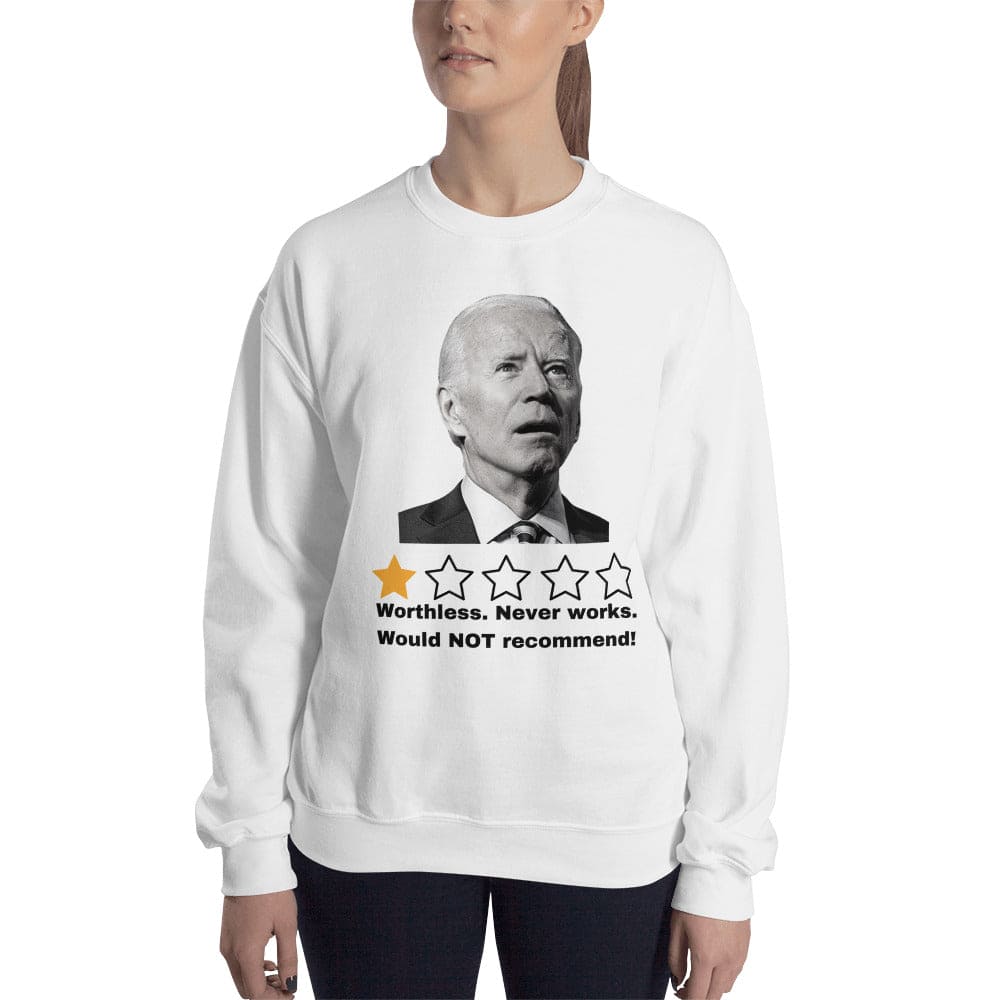 Biden 1-Star Review Ugly Christmas Sweater - LiberTee Shirts