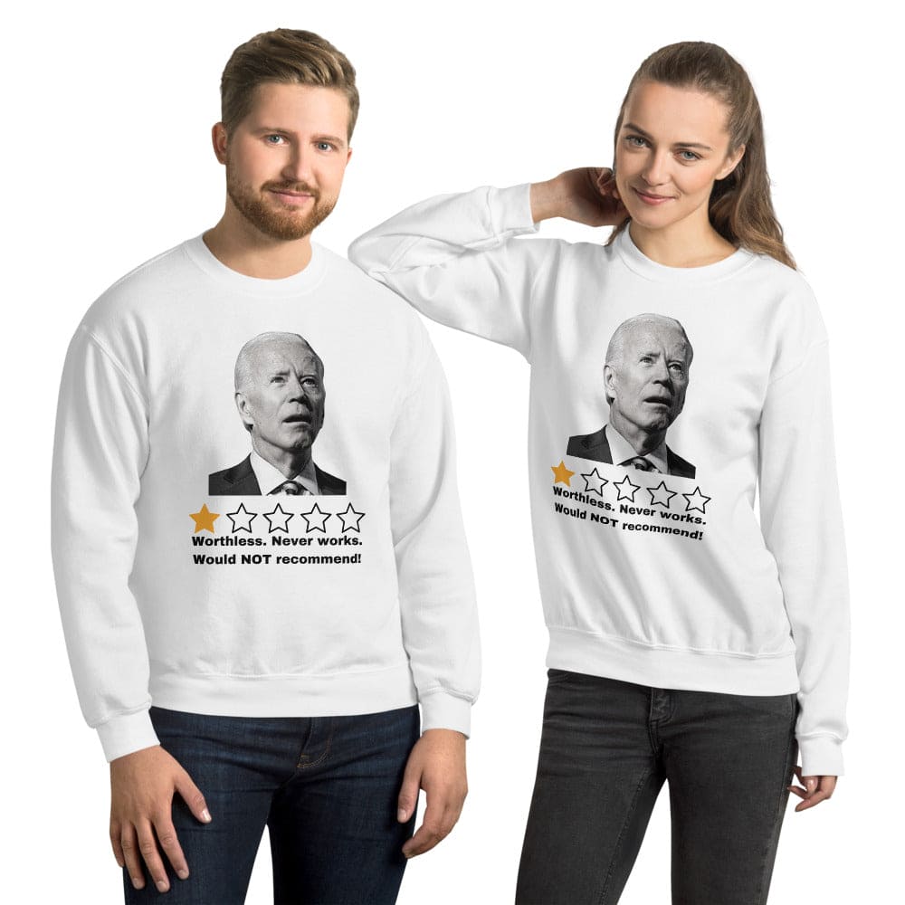 Biden 1-Star Review Ugly Christmas Sweater - LiberTee Shirts