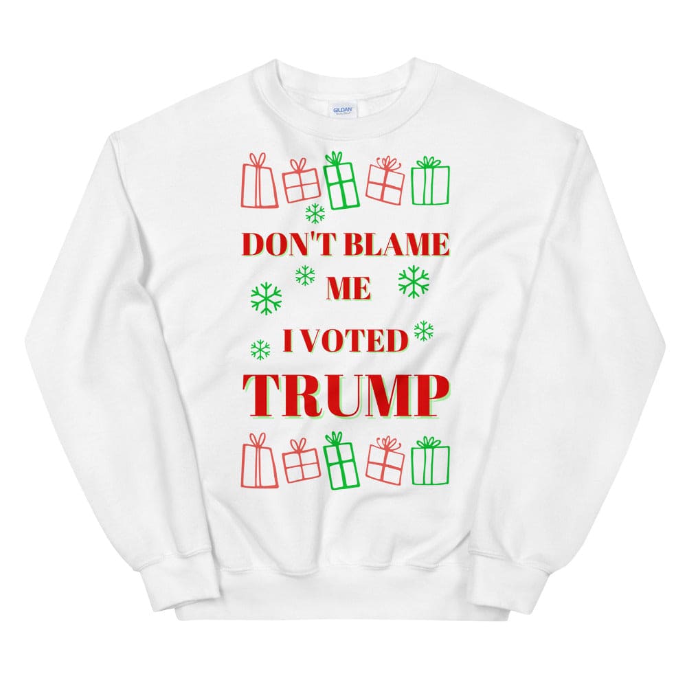Don't Blame Me I Voted Trump Ugly Christmas Sweater
