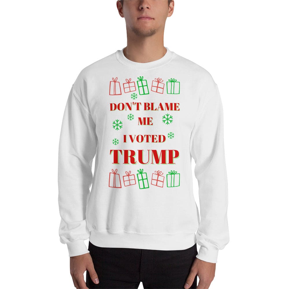 Don't Blame Me I Voted Trump Ugly Christmas Sweater