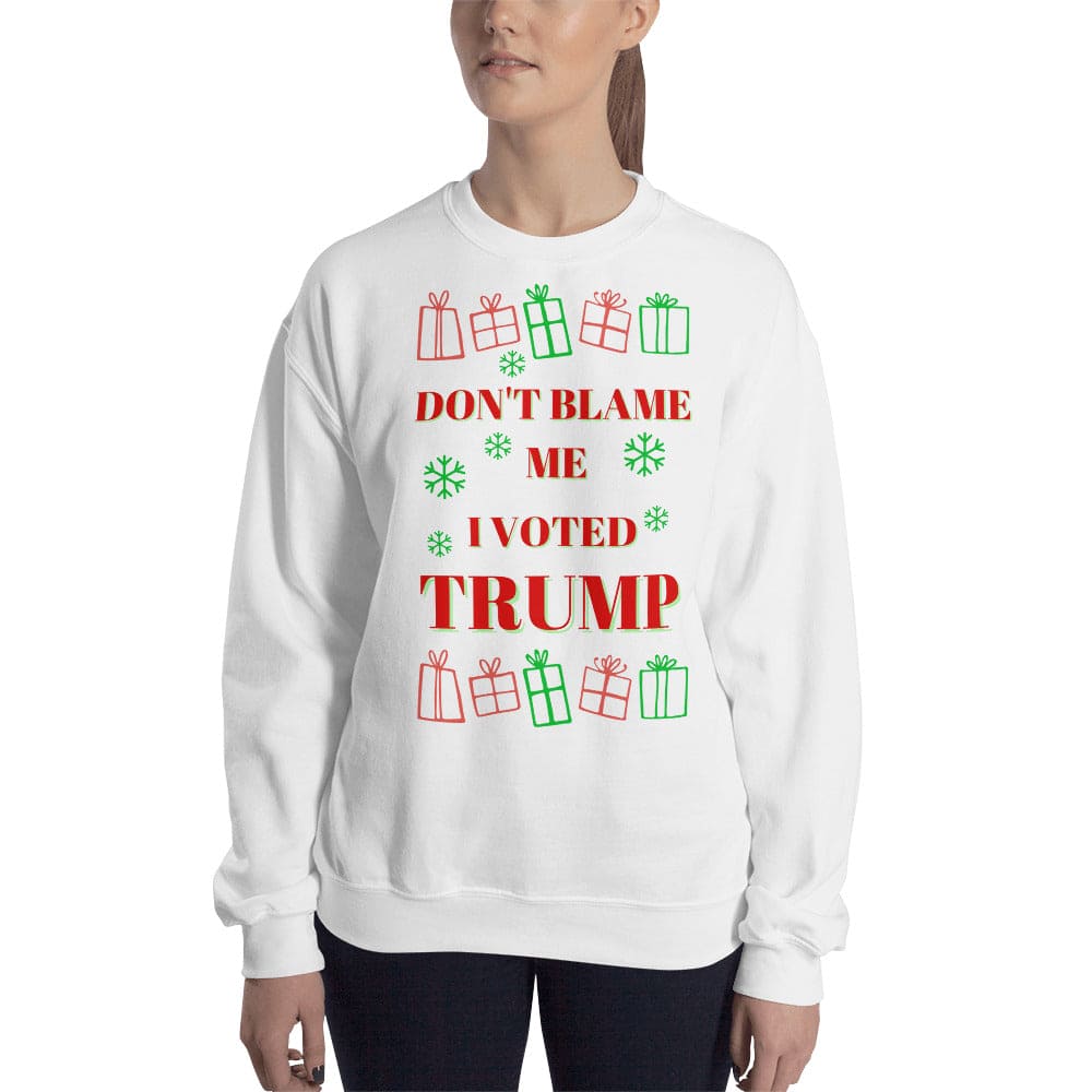 Don't Blame Me I Voted Trump Ugly Christmas Sweater